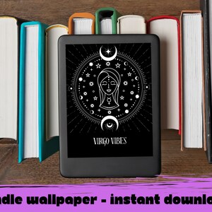 FULL SCREEN Screensaver, Kindle Lock Screen, Virgo Vibes Astrology Wallpaper, Digital Download, EPUB no borders