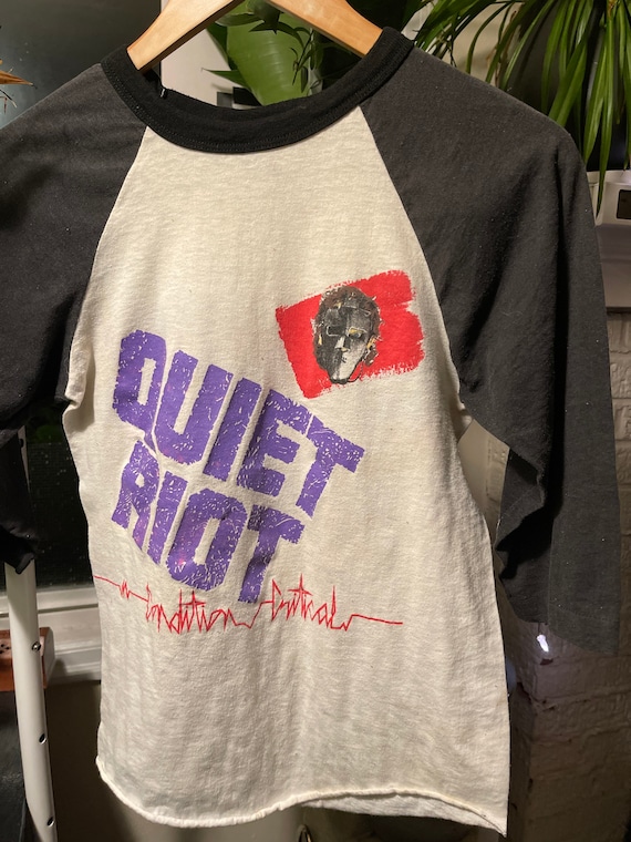1984 Quiet Riot Baseball Raglan - Condition Critic