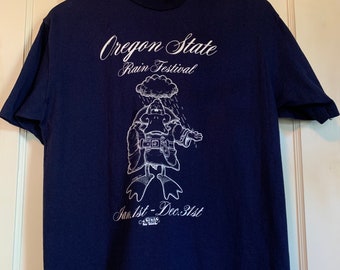 Vtg 1979 Oregon State Rain Festival T-shirt - J. Bates Supershirt