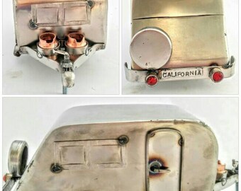 Camper Trailer Sculpture