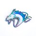 Dragon pin - soft enamel pin - rainbow plated 