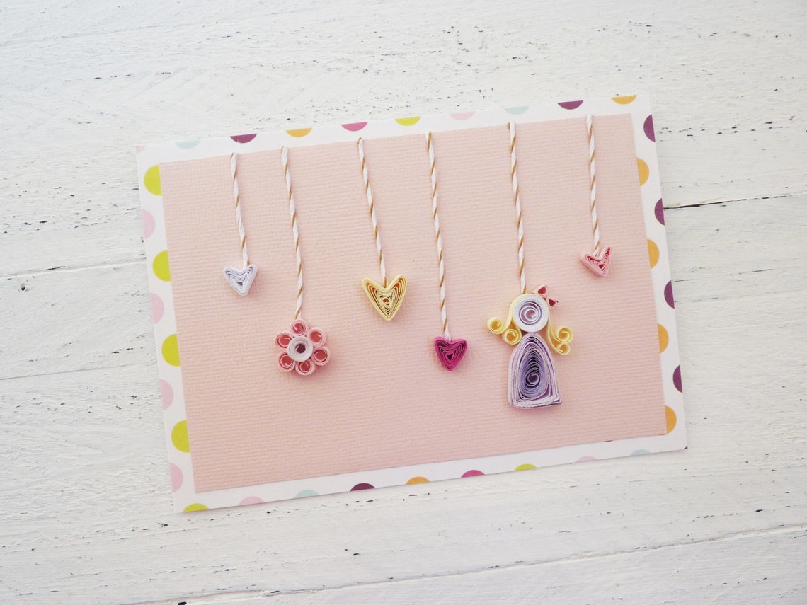 Quilled Baby Shower Card/newborn Baby Card/baby Boy Card Etsy