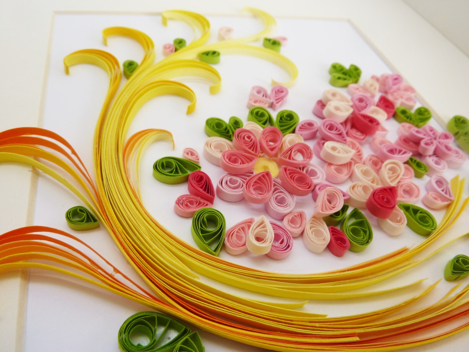 Quilled Art Work/quilled Wall Art/flower Explosion Etsy