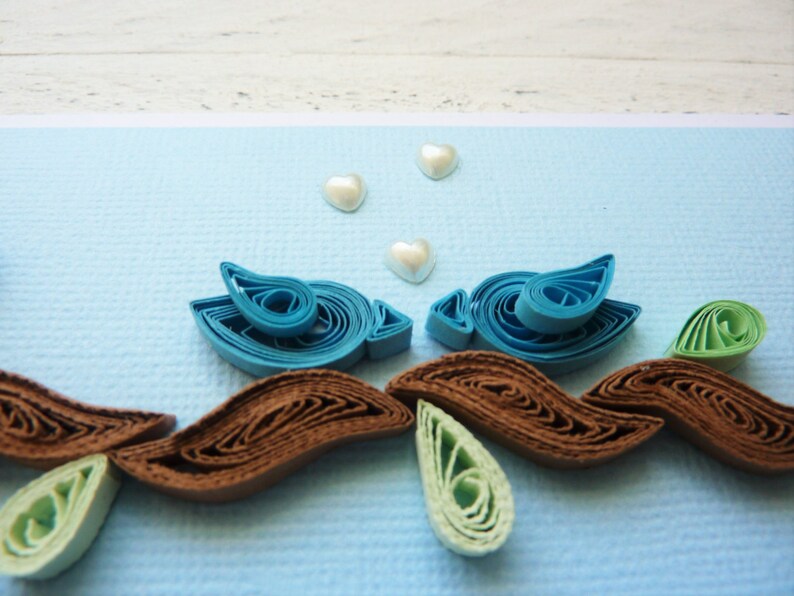 Quilled Wedding Card Etsy