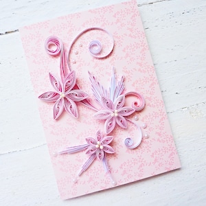 Quilled card / Birthday card/ Handmade card / Quilling / Greeting card