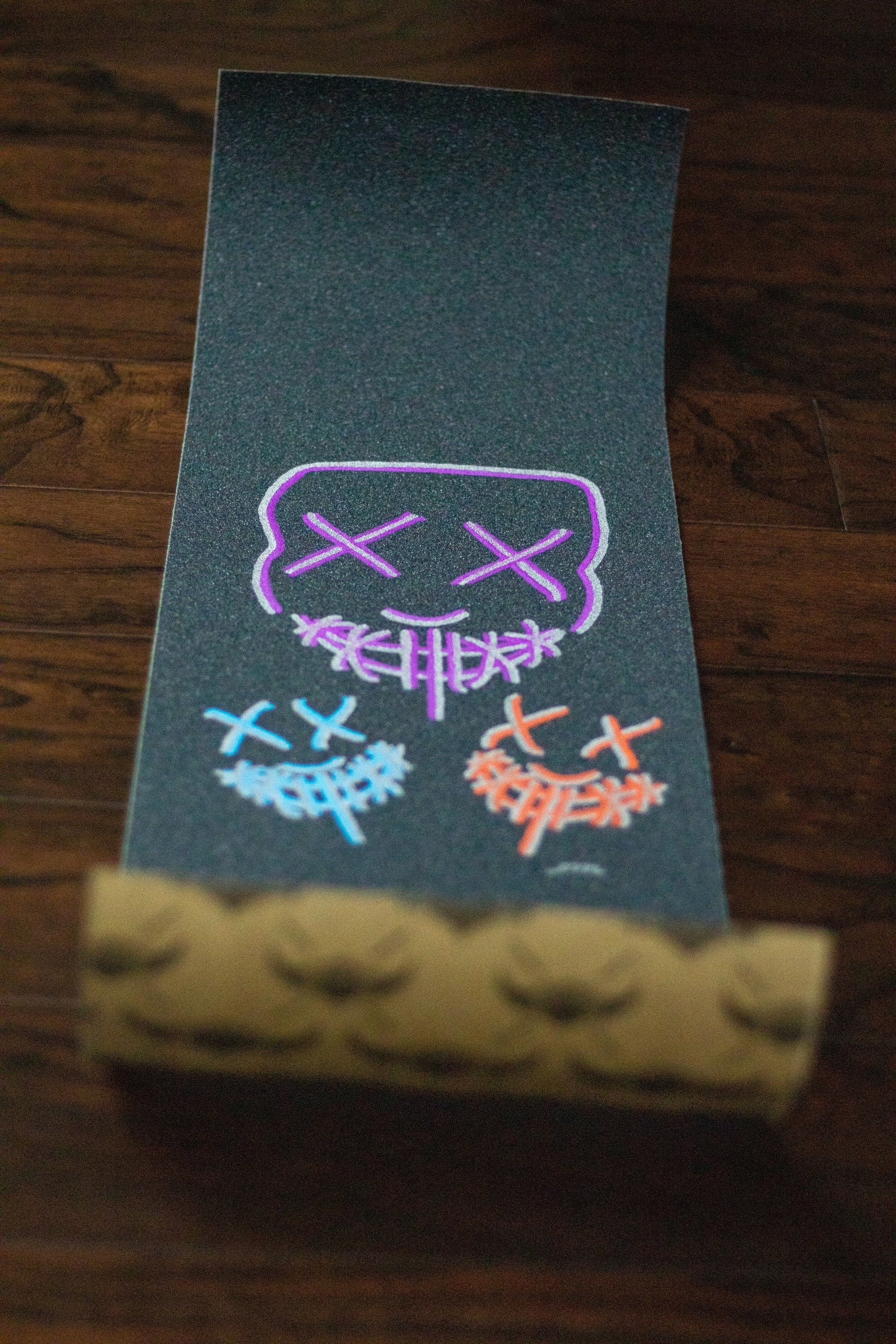 Custom Grip Tape Art Skateboard Grip Tape Art Griptape Skateboard Skateboard Griptape Yoshi Mario Fan Art Skateboard Grip Tape