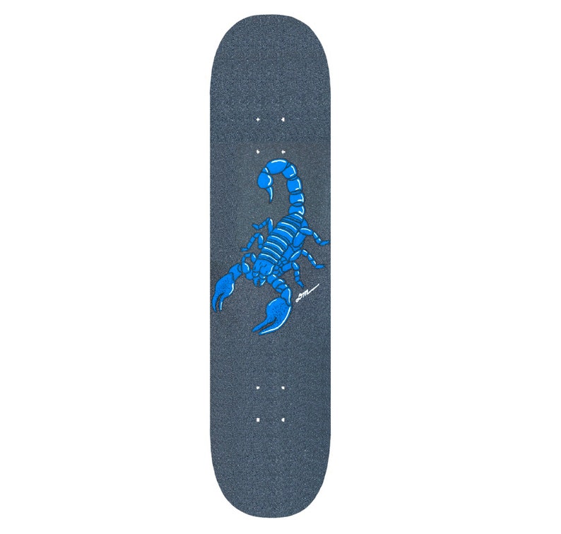 Skateboard Art Custom Griptape Art Skateboard Grip Tape Griptape Skateboard Scorpion image 3