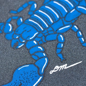 Skateboard Art Custom Griptape Art Skateboard Grip Tape Griptape Skateboard Scorpion image 5