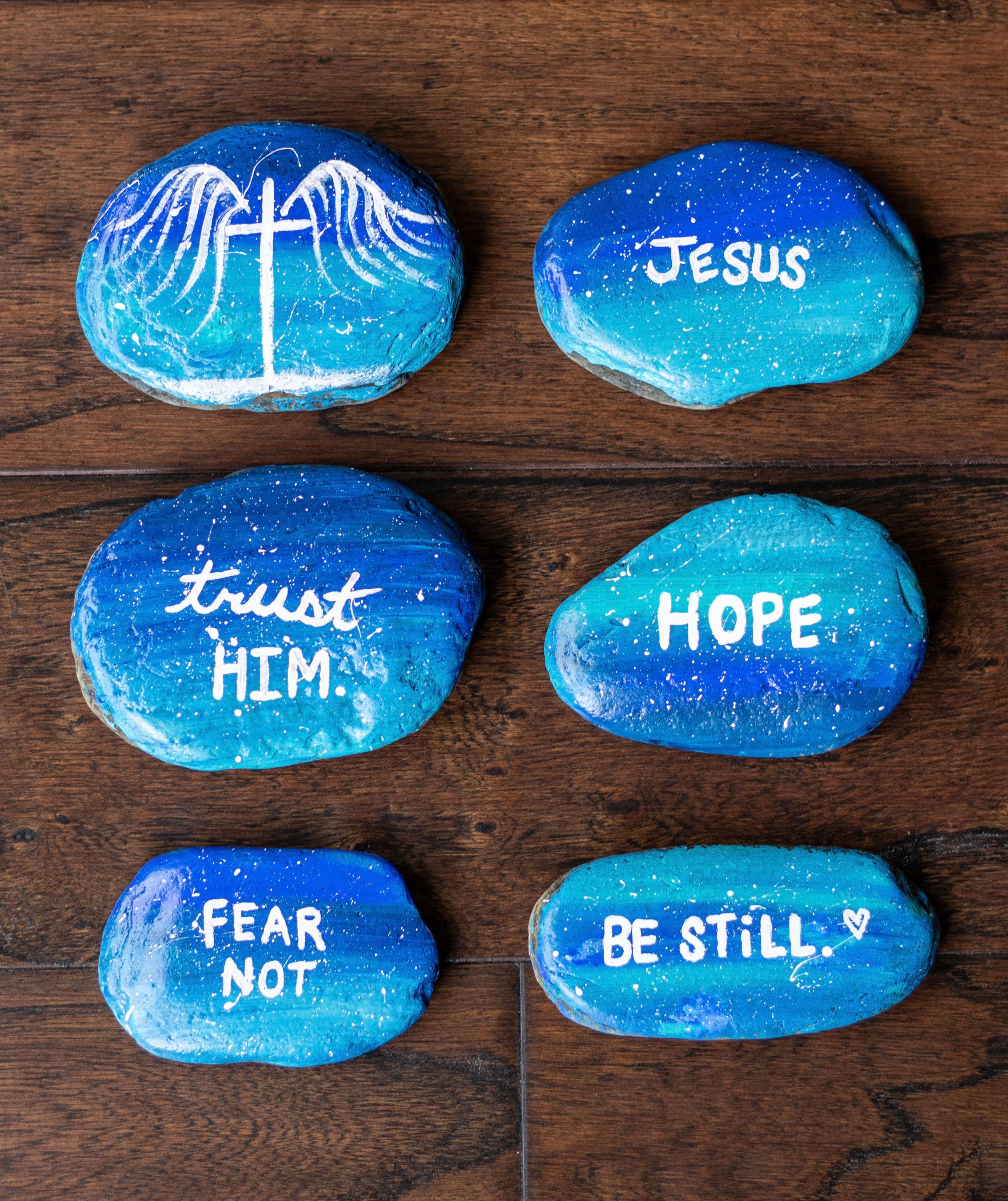 Painted Rocks Bible Verse Rocks Christian Affirmation Stones Etsy