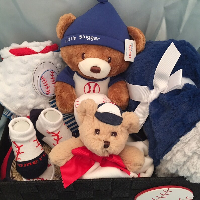 Baseball Baby Boy Gift Basket Etsy