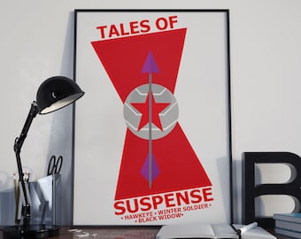 Minimilist Tales of Suspense inspired poster