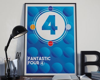 Fantastic Four inspired Graphical Poster