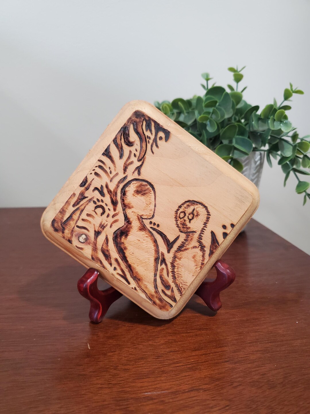 Pyrographics Figure Wood Burn Art Inner Child Soul – Abstract Pyrography Figure - Etsy