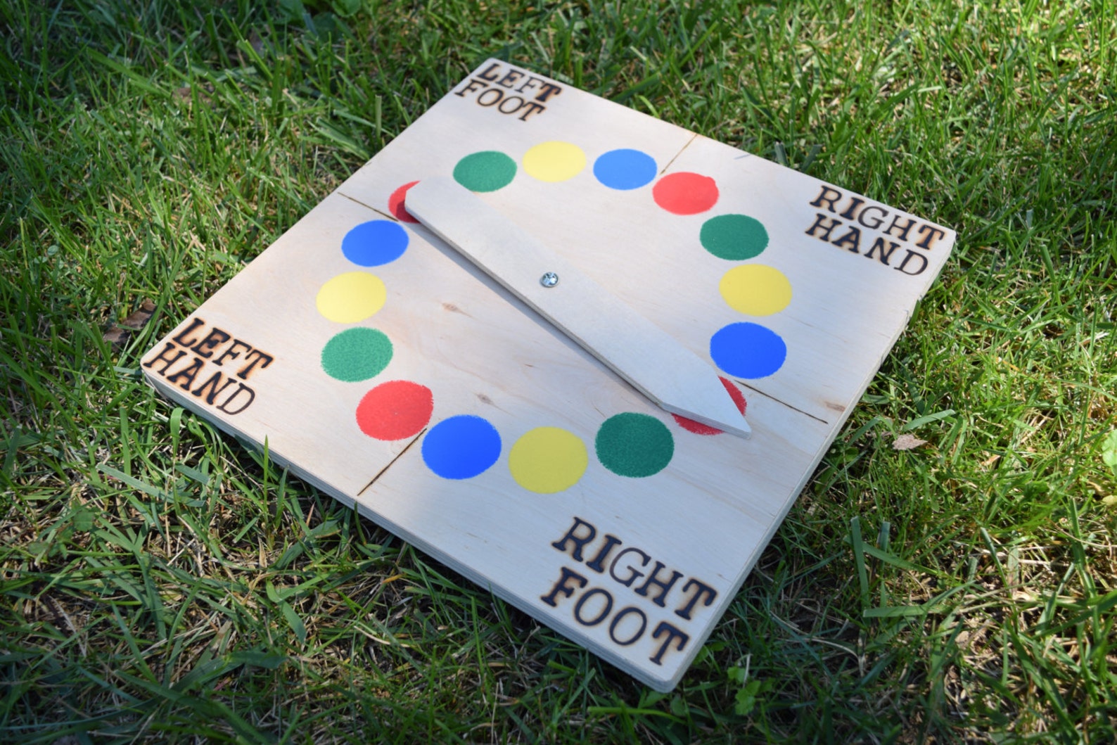 Giant Twister with Traditional Spinner Backyard games yard Etsy
