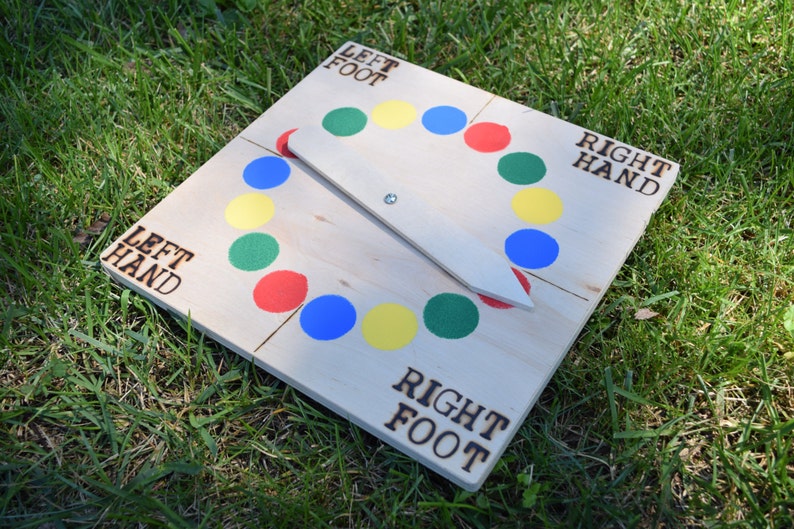 Giant Twister with Traditional Spinner Backyard games yard