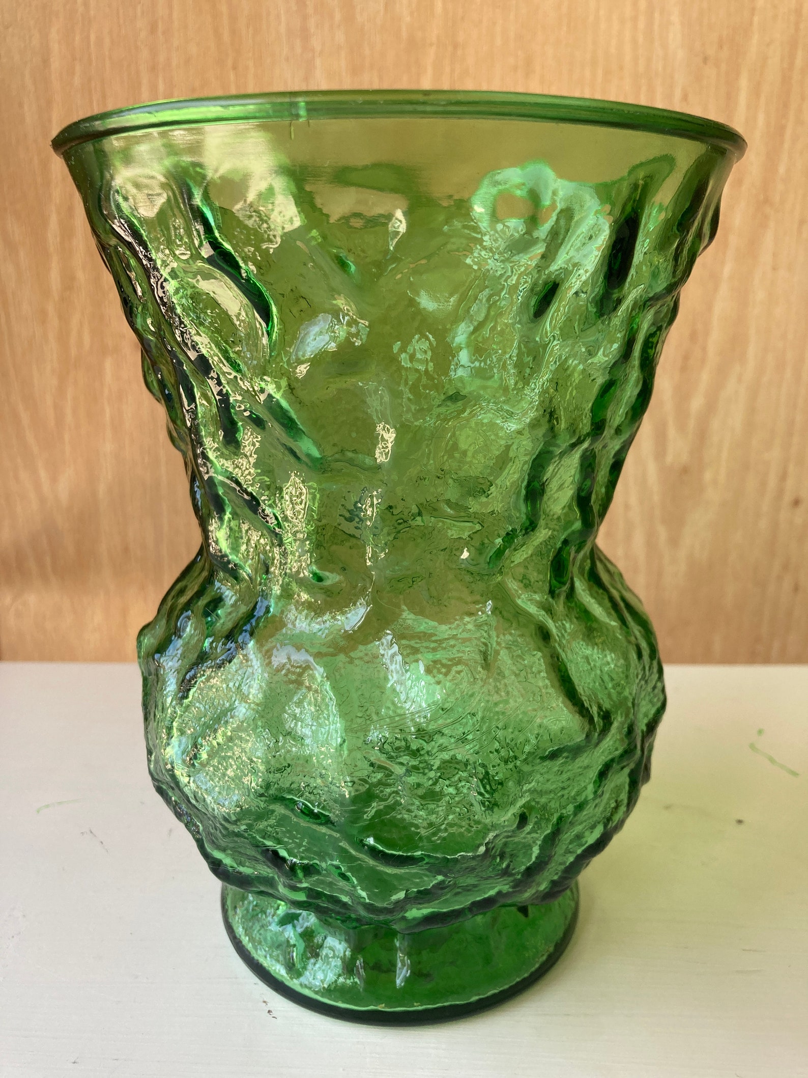 E.O Brody Glass Co. Emerald Green Vase Etsy