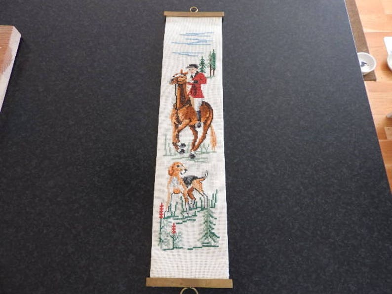 Swedish Vintage Embroidery Wall hangingHome Decor Handmade Framed art cross stitchFolk art handmade