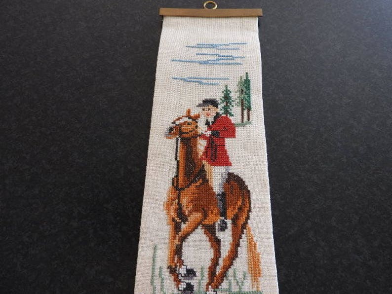 Swedish Vintage Embroidery Wall hangingHome Decor Handmade Framed art cross stitchFolk art handmade
