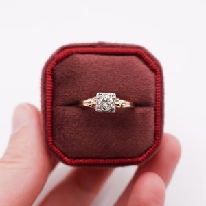 SPECIAL PRICE Art Deco Solid Gold Brilliant Cut Diamond Engagement Ring