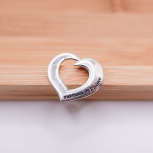 SALE Elegant Vintage Mother&#39;s Heart Pendant in Sterling Silver