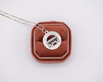 Mid Century Crea Sterling San Francisco Streetcar Necklace