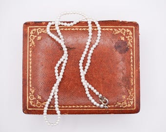Vintage Regency Style Delicate Seed Pearl Choker Necklace