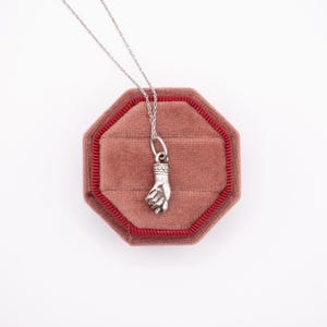 Antieke Italiaanse vijgensymbool sterlingzilveren ketting