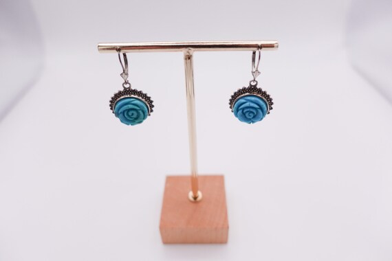 Amy Kahn Russell Carved Turquoise and Sterling Si… - image 10