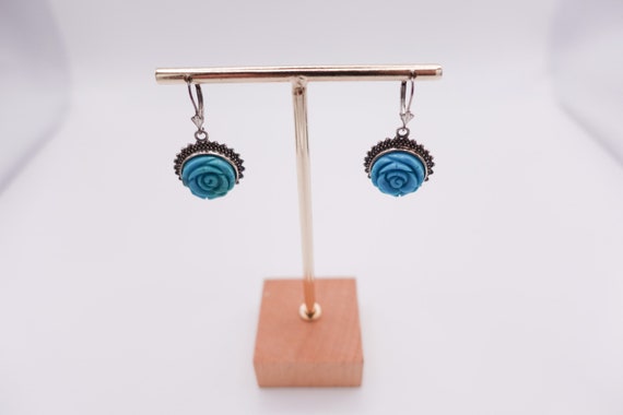 Amy Kahn Russell Carved Turquoise and Sterling Si… - image 5