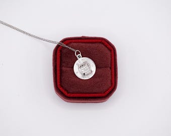 Mid Century Crea Sterling Reno Slot Machine Necklace