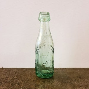 Antique S.J. Garside Screw Top Blob Bottle, Circa 1874, Ashton-U-Lyne, Manchester, England