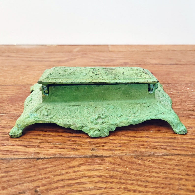 Antique Postage Stamp Holder French Victorian Desk Accessory Etsy