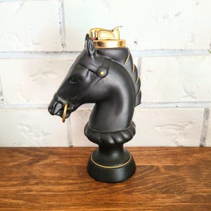 1950s EVANS Horse Bust Head Lighter, Ceramic Table Lighter, Made In USA, Working!