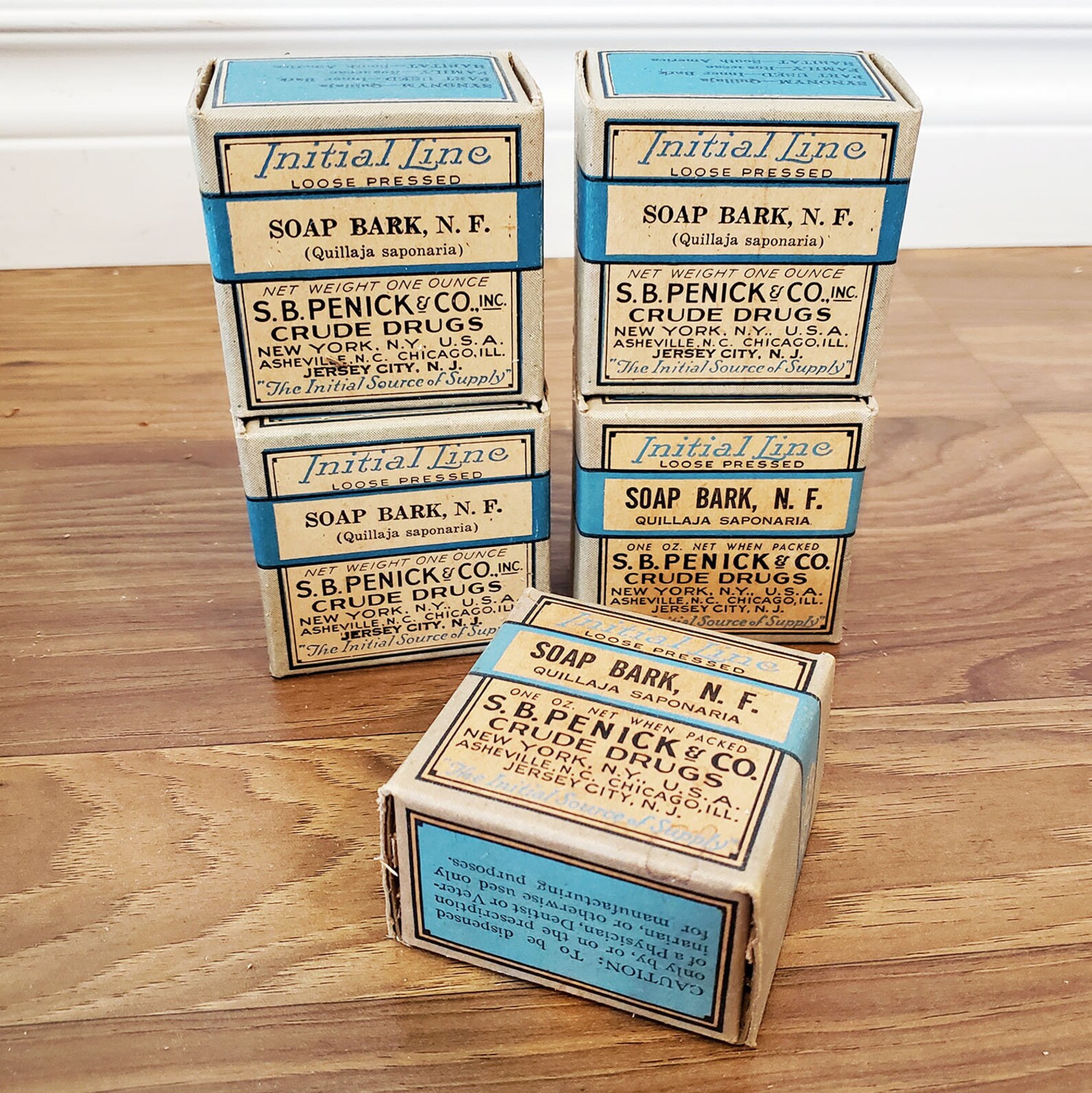 Vintage 1920s Apothecary Drug Boxes S B Penick Crude Drugs Etsy