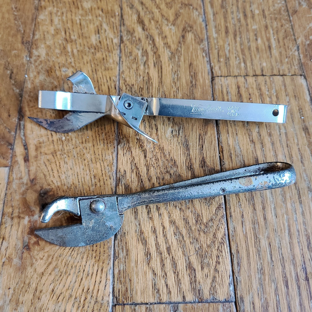 Pair of Vintage Can Openers, Old School Piercing Can Openers, Vaughan's