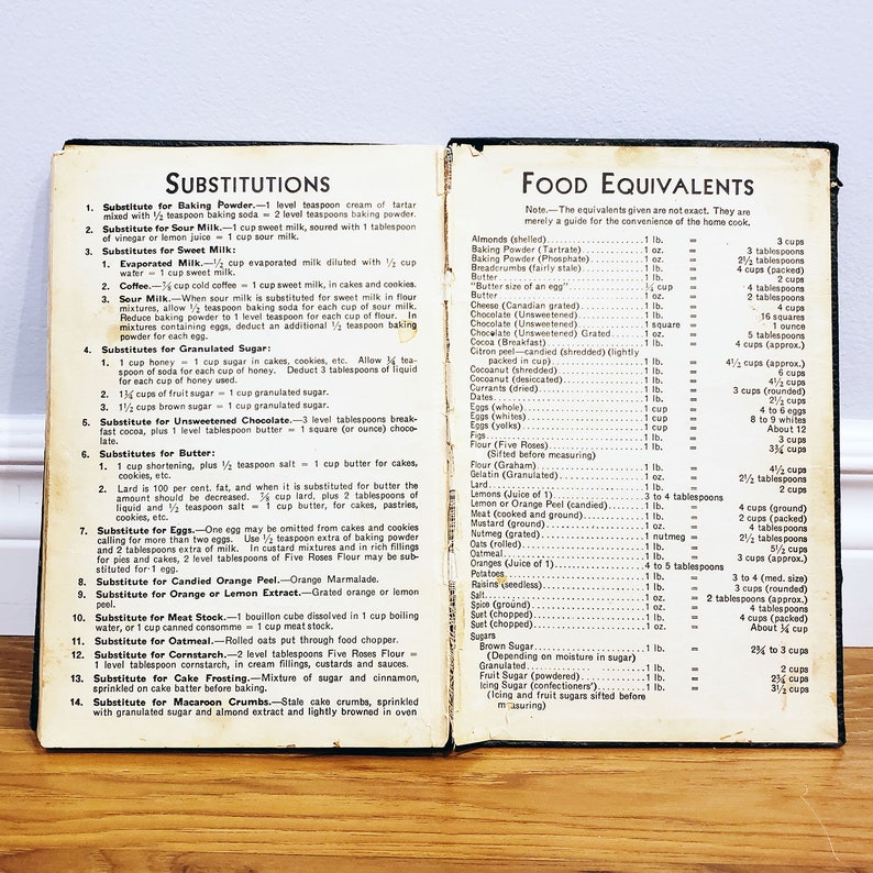 1932 Five Roses Flour Cookbook 'A Guide To Good Etsy