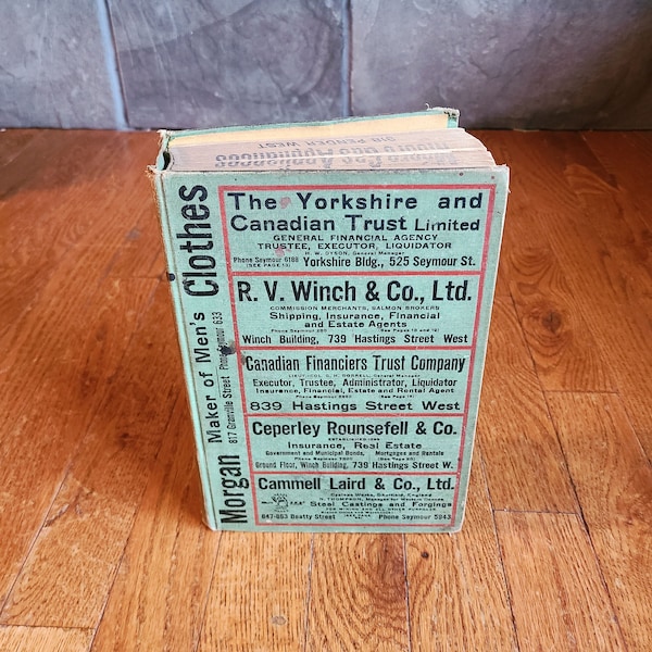 Antique Telephone Book Etsy