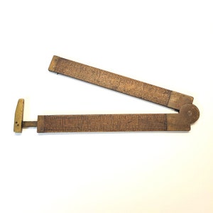 Mini Brass Ruler, Solid Brass Ruler, Mini Ruler, 2inches Ruler, Brass Tag,  Key Chain Ruler, Edc Ruler, Bronze Ruler, Copper Ruler 