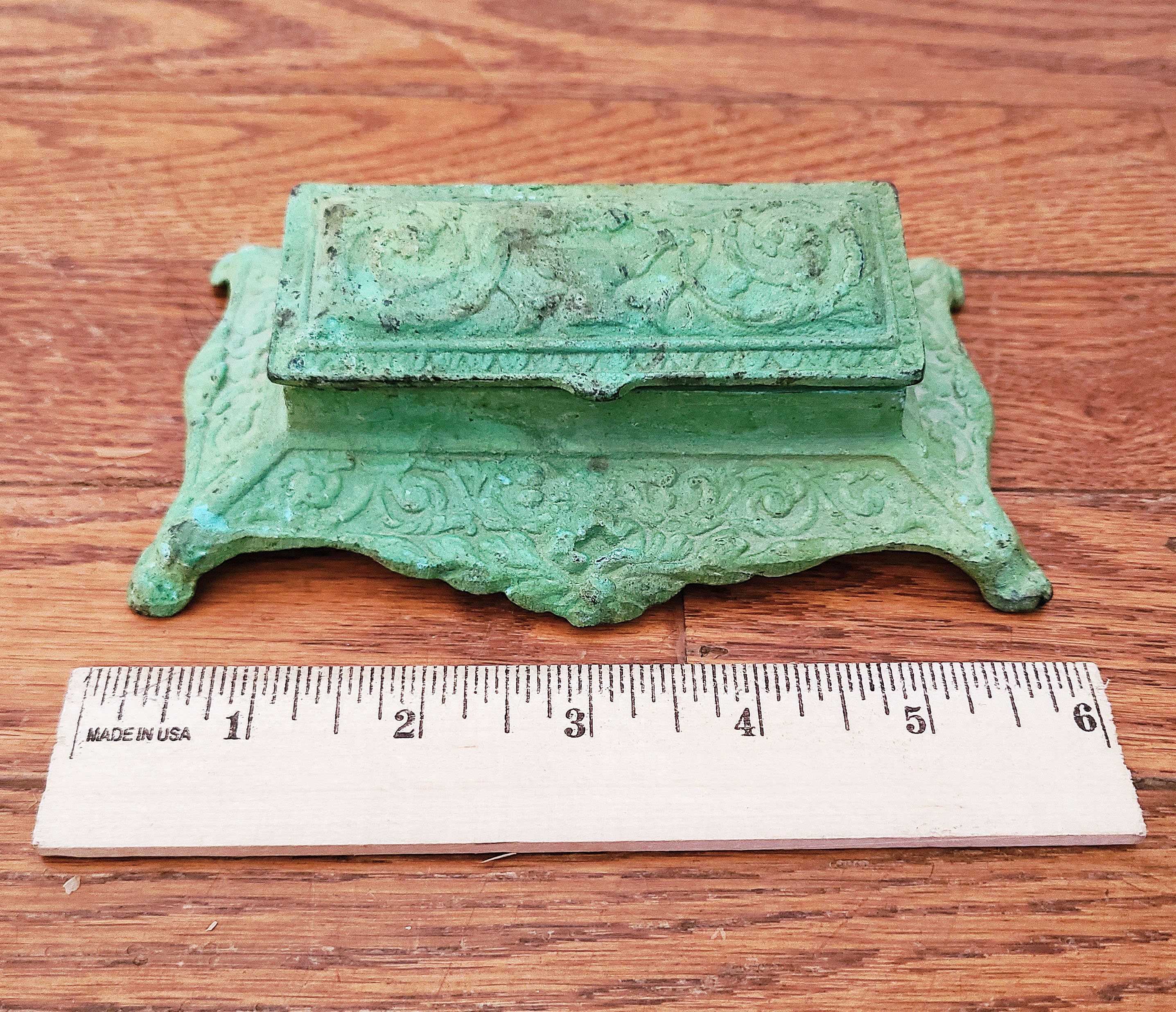 Antique Postage Stamp Holder French Victorian Desk Accessory Etsy
