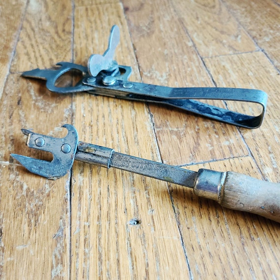 Two 1930s Can Openers, Vaughan's Easy Cutter & Quintuplet Kitchen