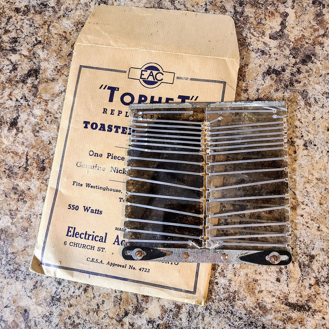 Vintage 1940s Tophet Toaster Elements New Old Stock in - Etsy