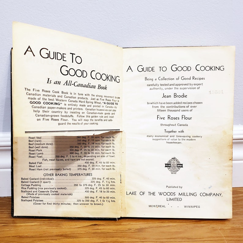 1932 Five Roses Flour Cookbook 'A Guide To Good Etsy