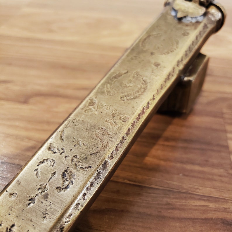 Antique Brass Quill Pen Holder Inkwell Traveler Scribe Etsy