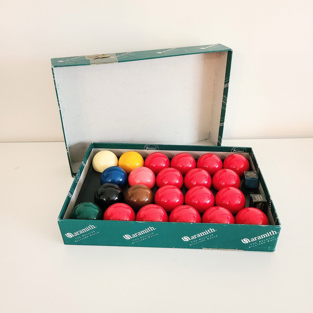 Vintage Professional Snooker Balls, Belgian Aramith Balls, 21/16, Complete Billiard Ball Set Etsy