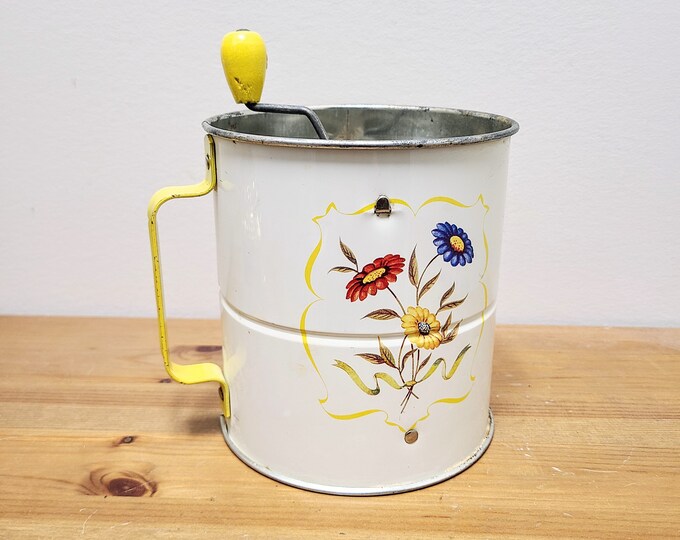 Vintage Androck 'triple Sifter' Flour Sifter, Made in Canada Etsy