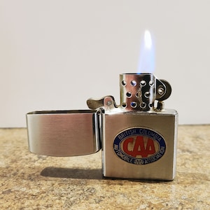 Rare 1960s BCAA/CAA Lighter, British Columbia Automobile Association, Made In Japan, Working