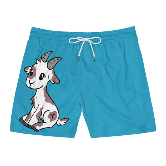 Zodiac Aries Swim Shorts for Summer, Tropical Vacation Swimwear