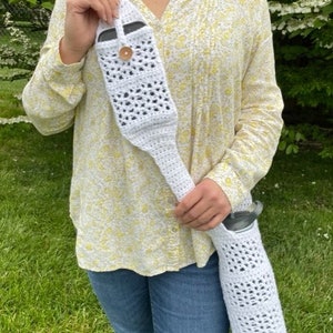 PATTERN: Water Bottle Sling Bag with Phone Pocket Crochet