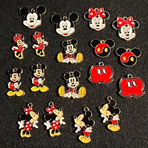 Mickey and Minnie Mouse Charms