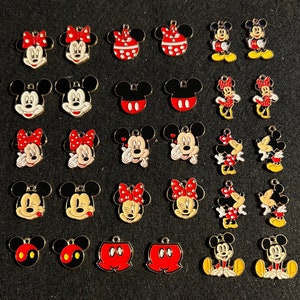 Mickey and Minnie Mouse Charms